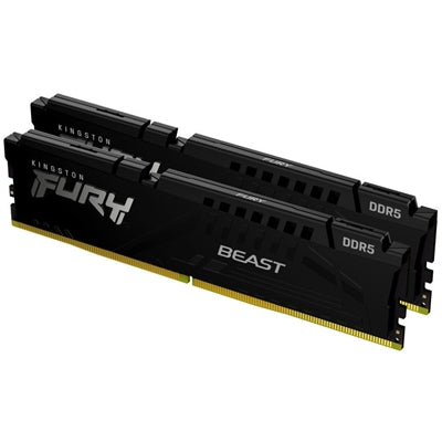 Kingston FURY Beast KF552C40BBK2 32GB System Memory DDR5, 5200MHz, 2 x 16GB, CL40-40-40 Kingston FURY Beast KF552C40BBK2 32GB System Memory DDR5, 5200MHz, 2 x 16GB, CL40-40-40